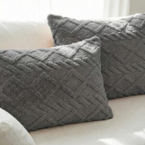 Funda Jacquard Gris claro 50x70