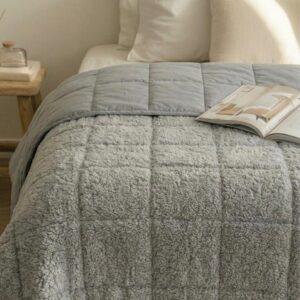 Acolchado Bitono Teddy King - GRIS MEDIO